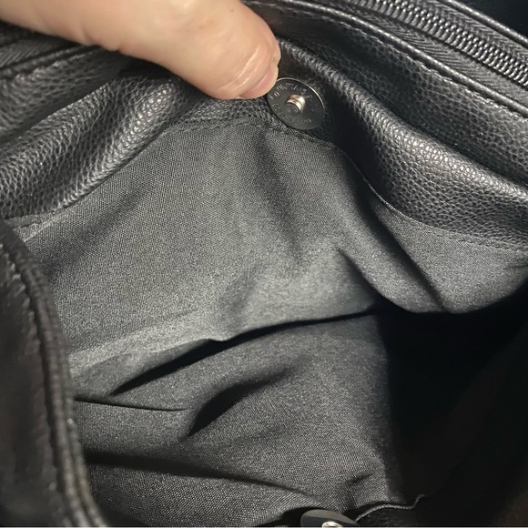 Tignanello Black Leather Satchel - Picture 9 of 10